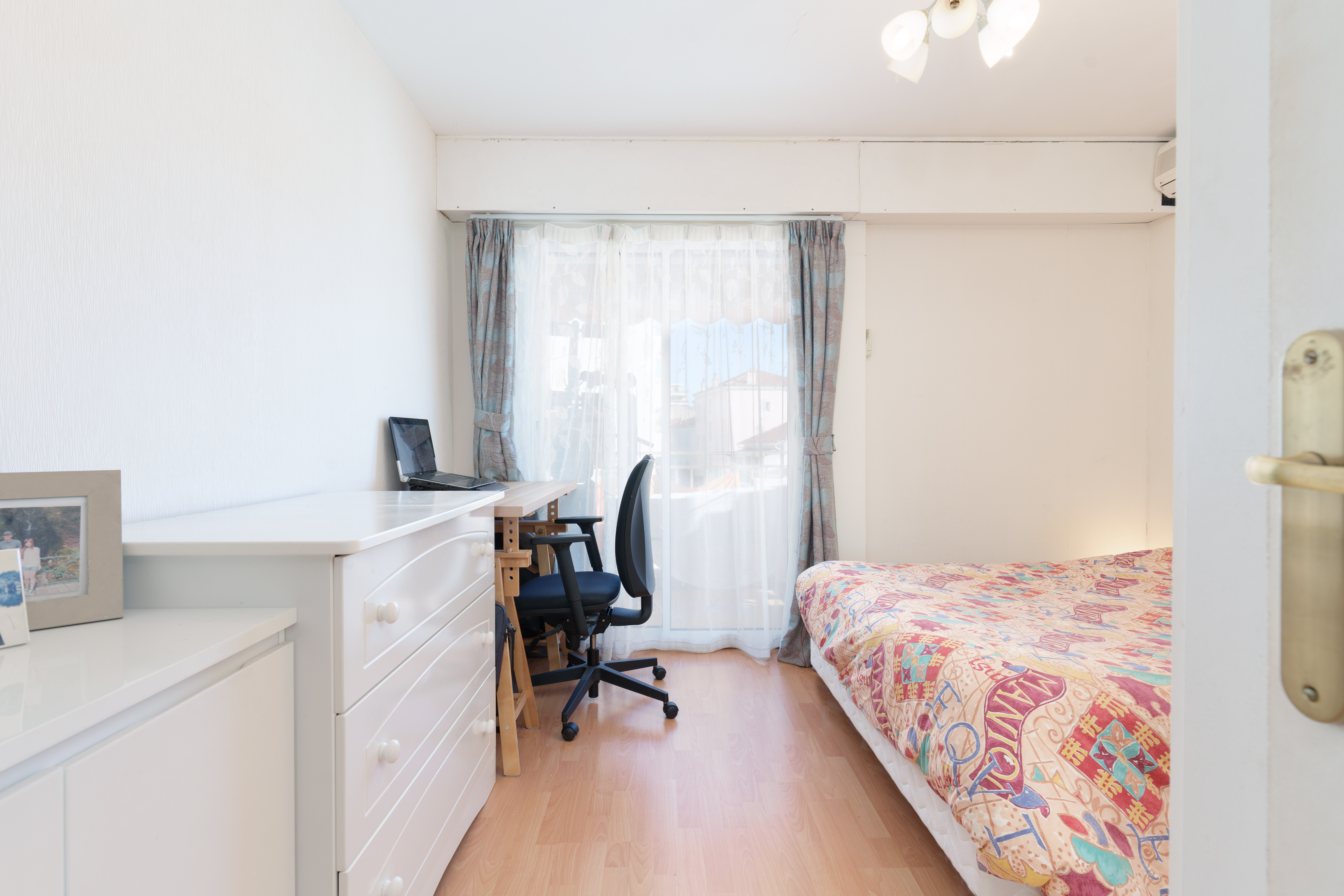 view of the master bedroom of the flat