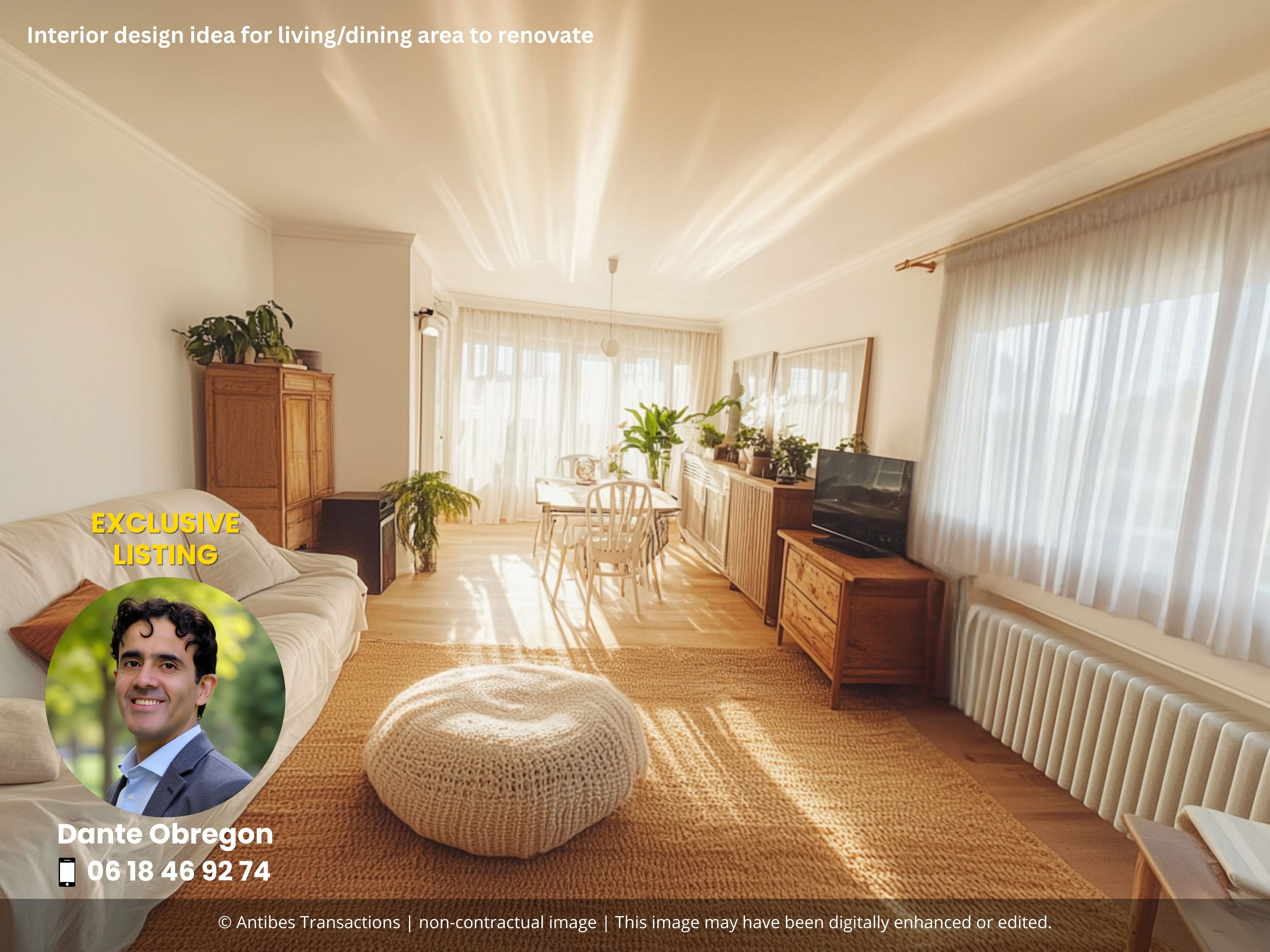 interior design idea for living/dining area to renovate