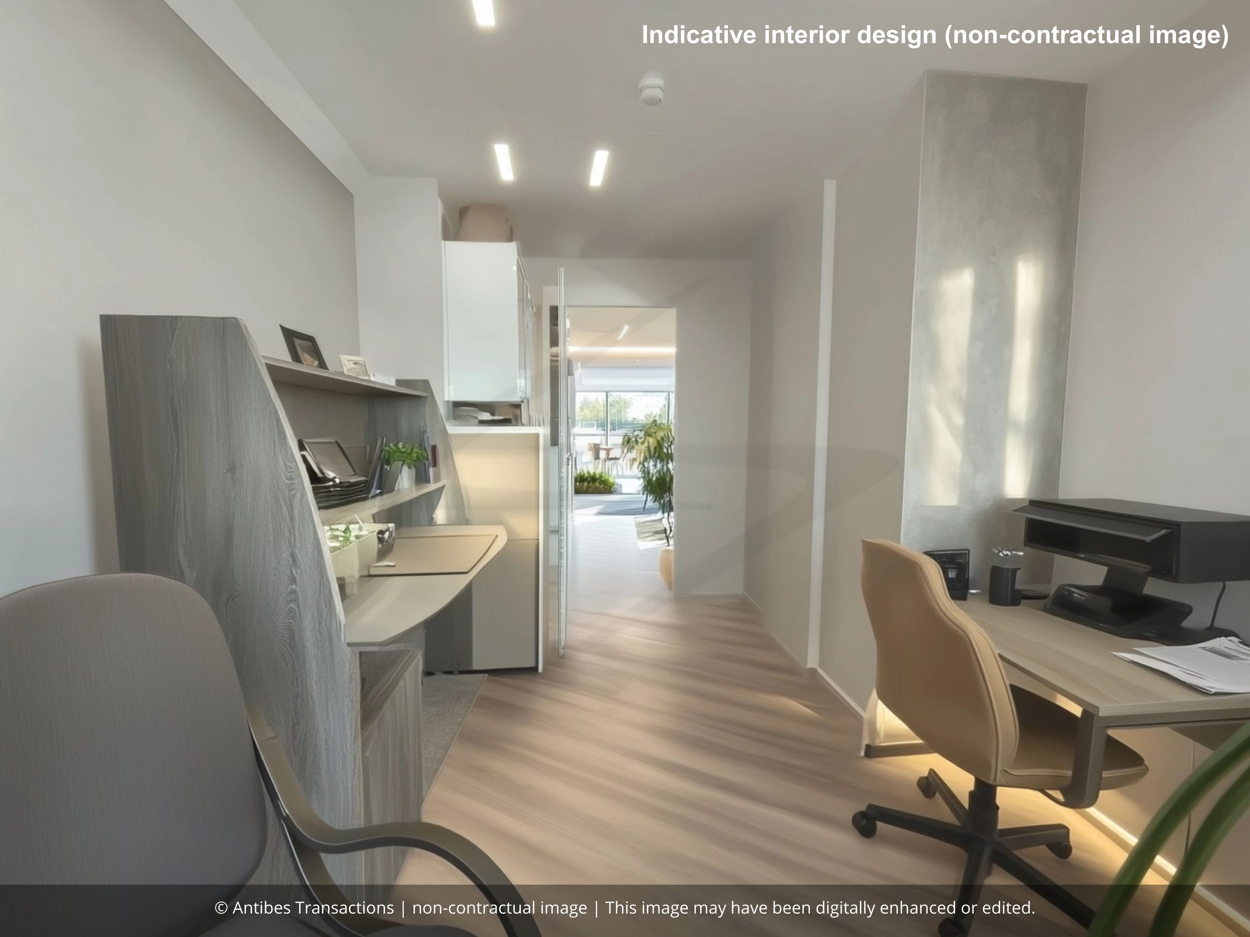 indicative interior design for the bedroom 1 (non-contractual image)