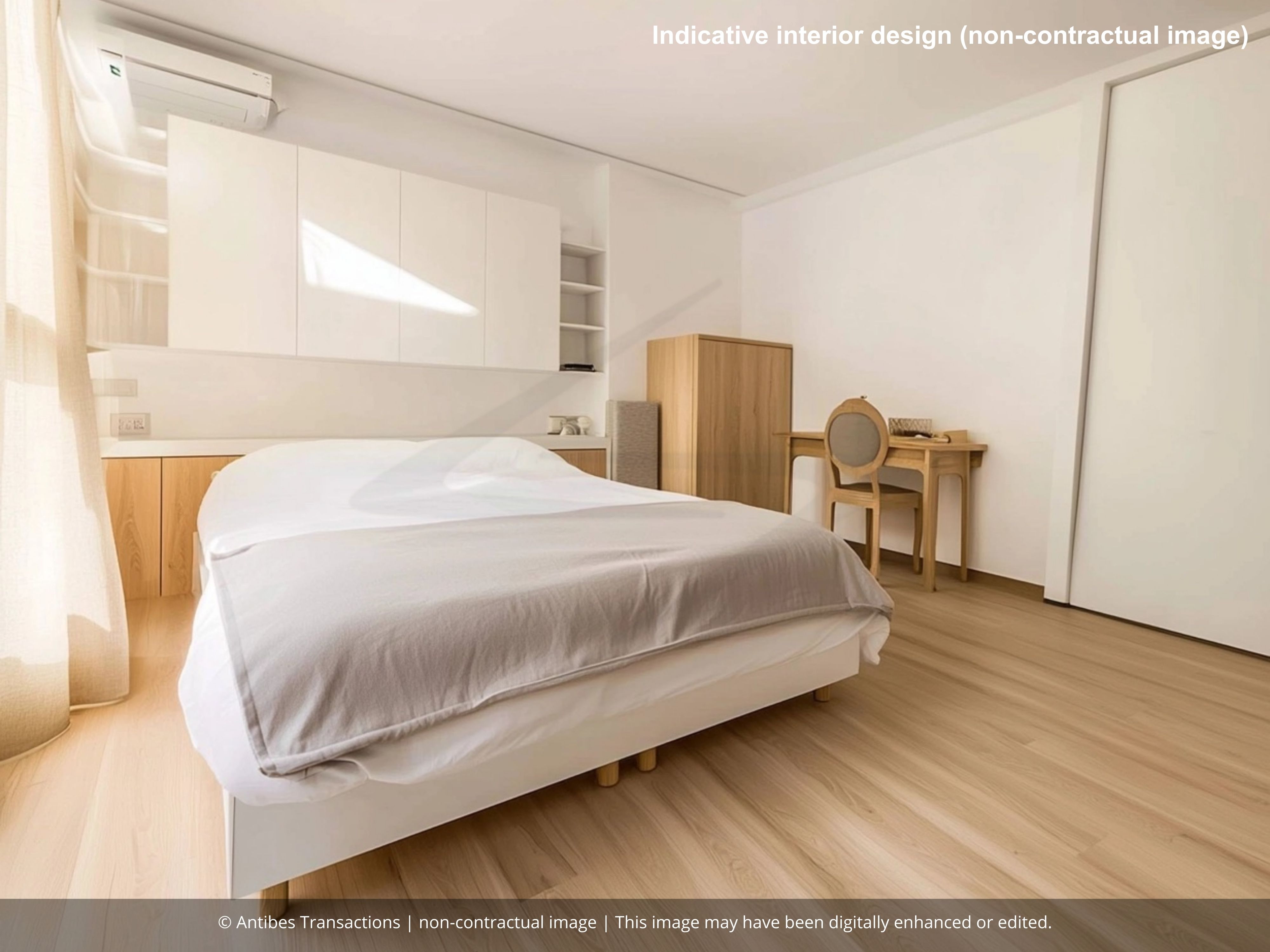 indicative interior design for the bedroom 3 (non-contractual image)