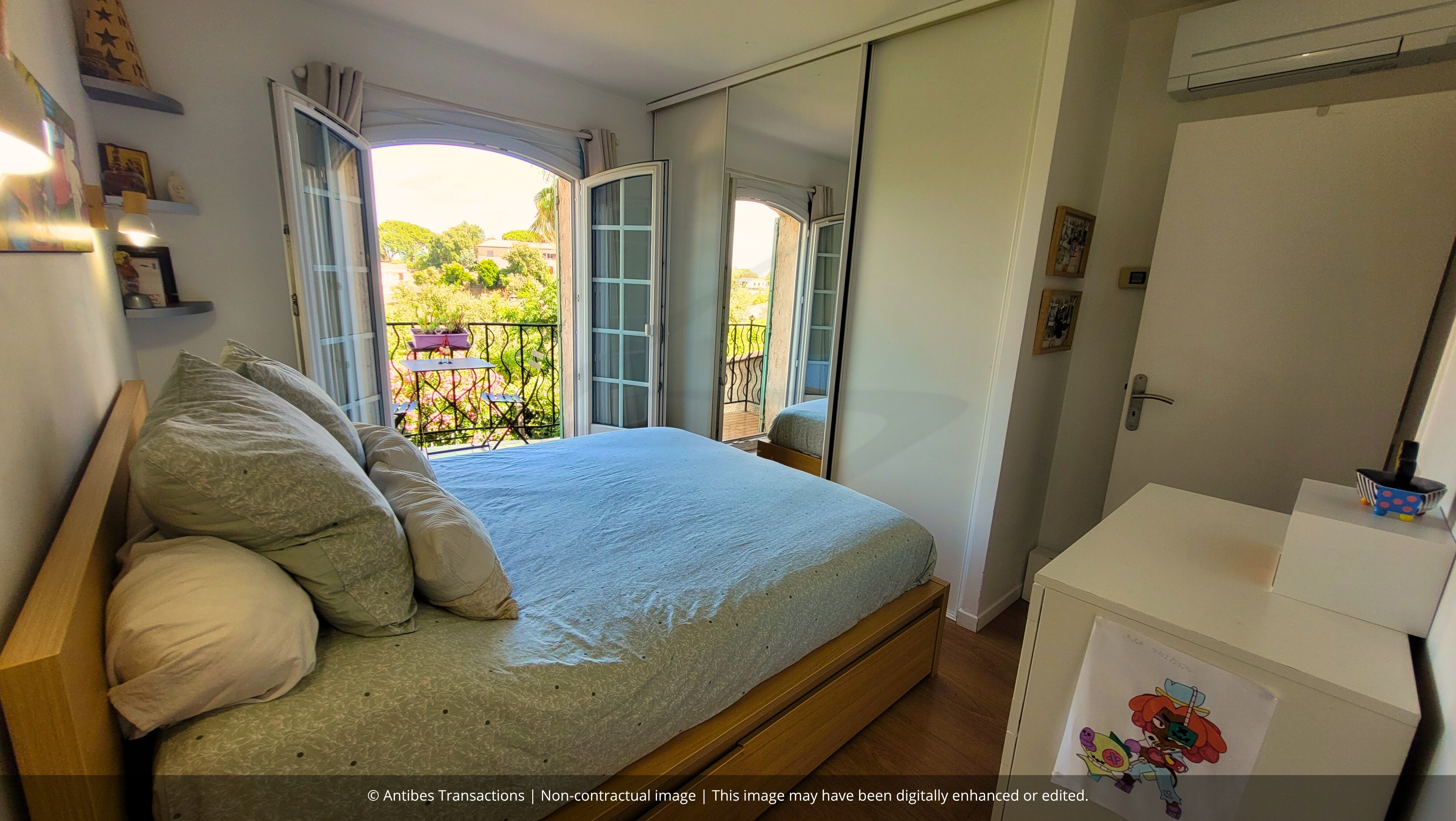 view of the master bedroom
