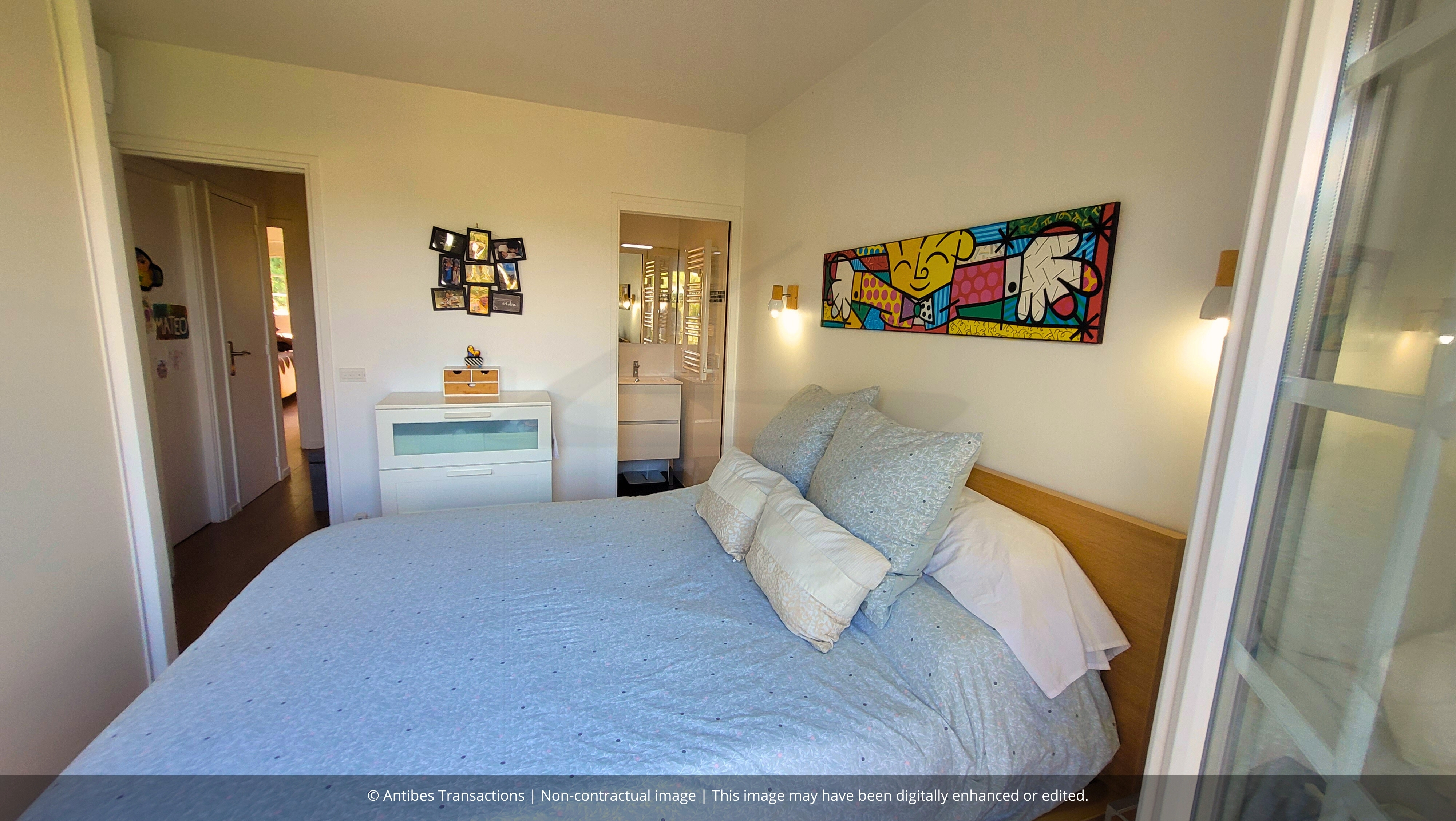 view of the master bedroom