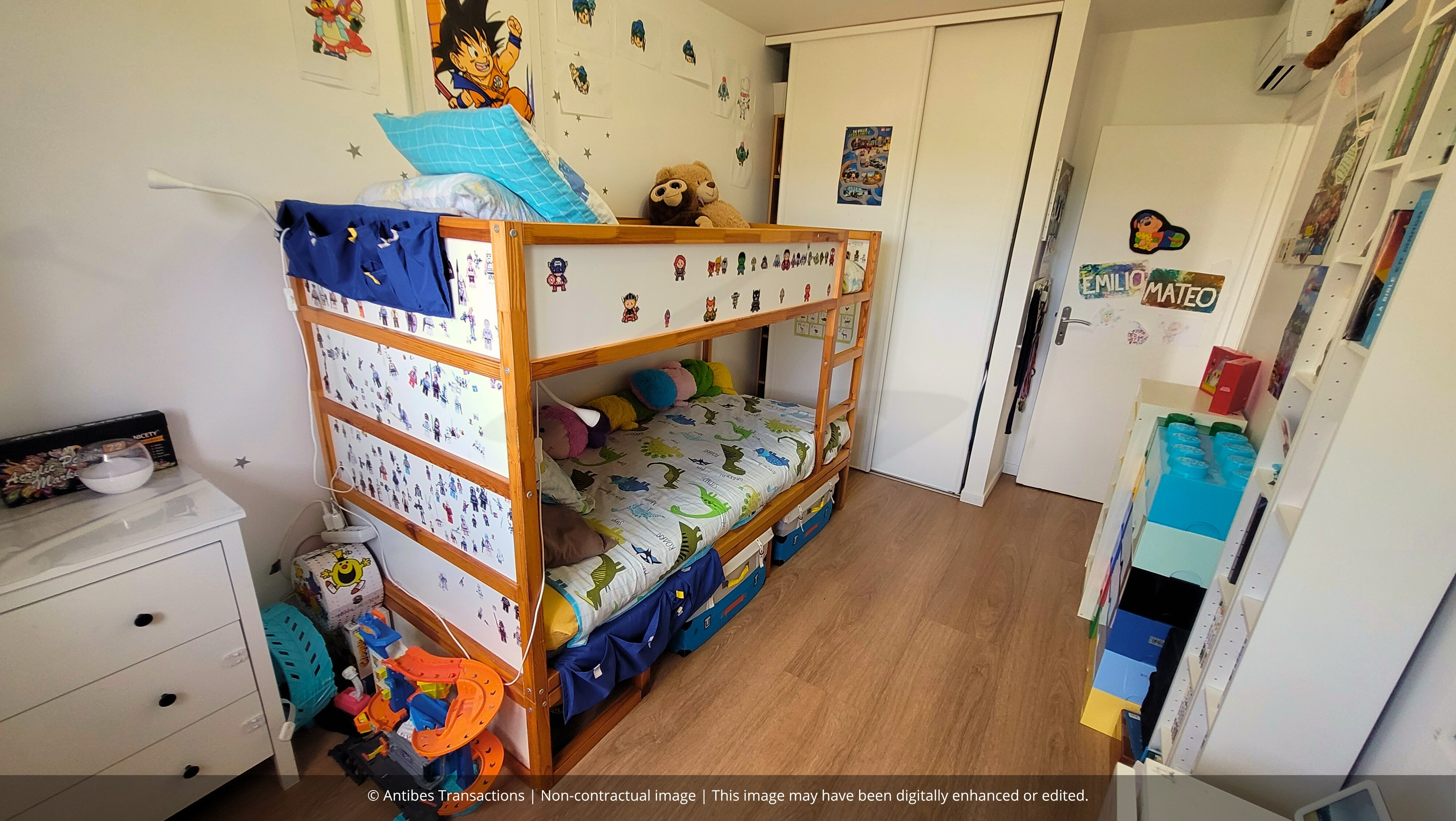 view of one of the bedrooms