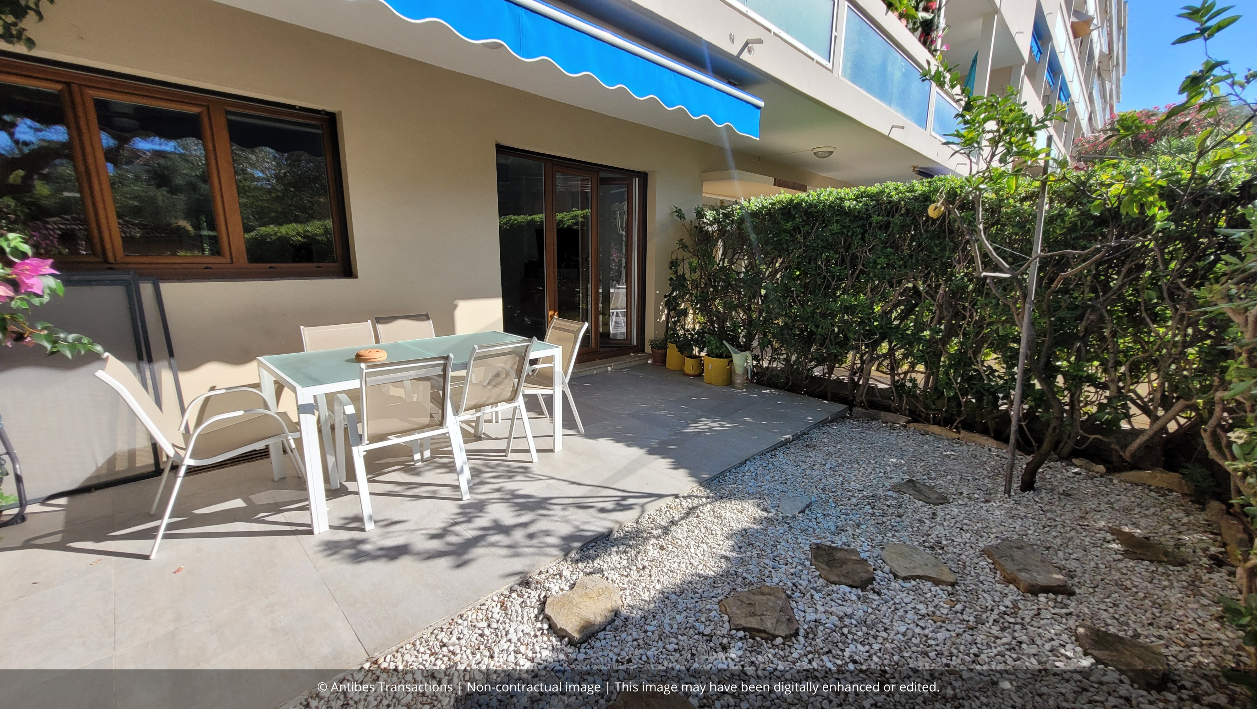 View of the apartment's garden