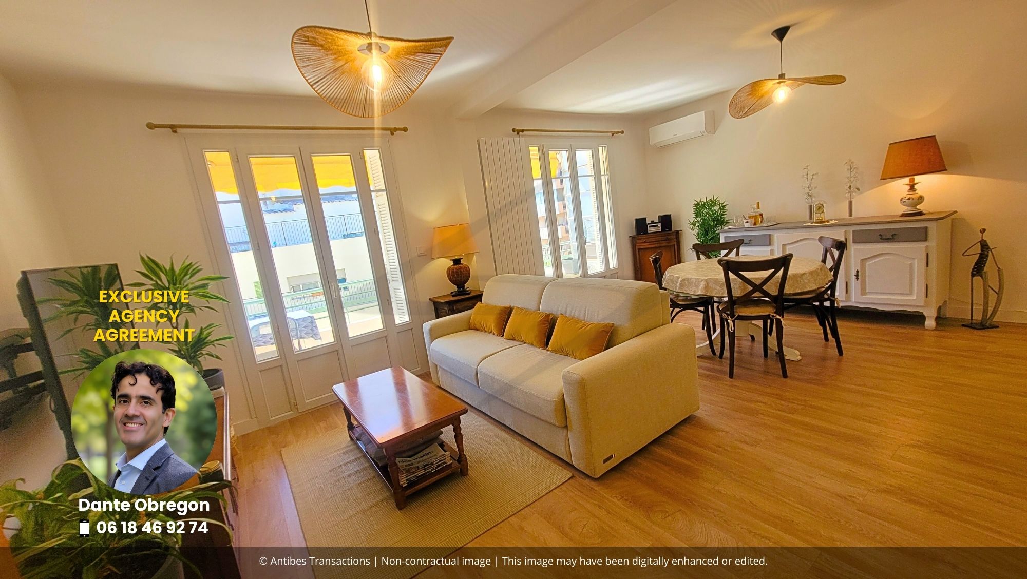 View of the living/dining room