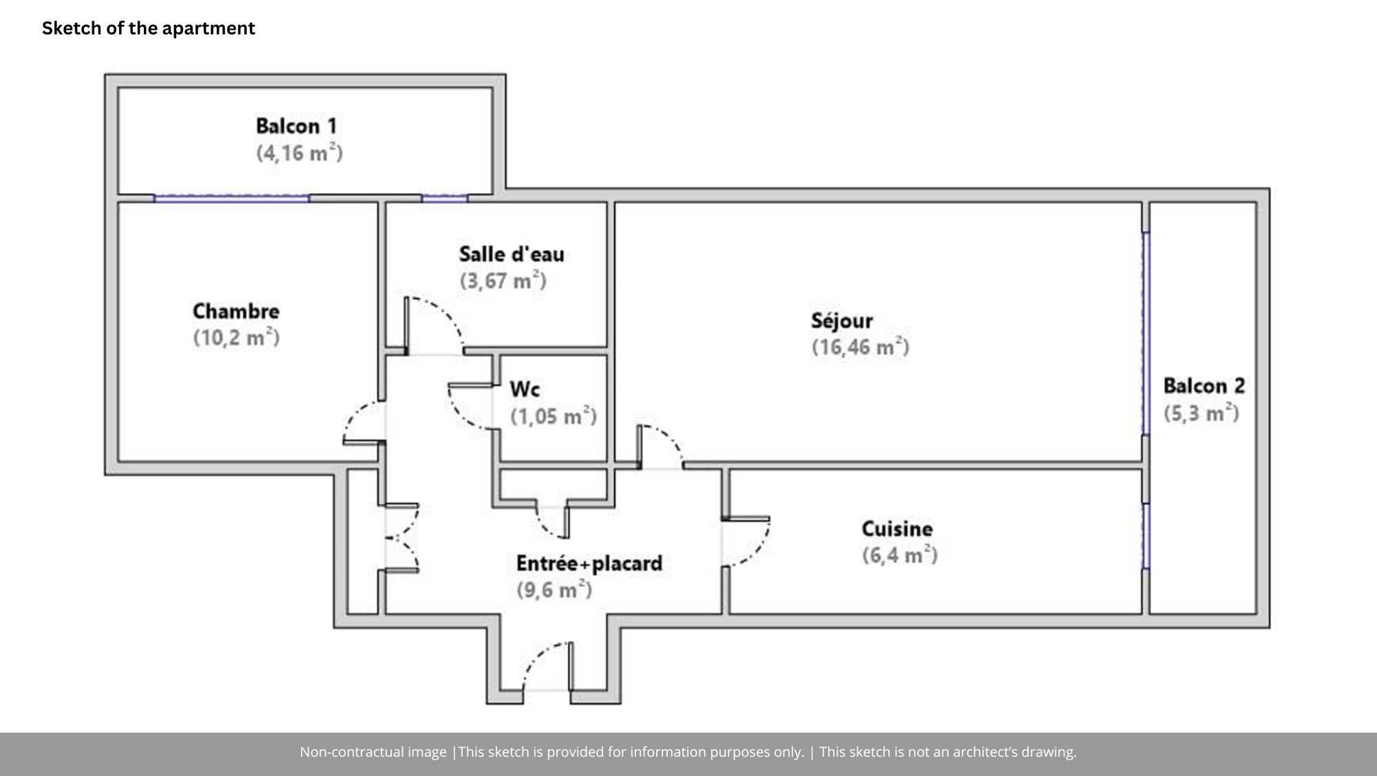 Sketch of the apartment