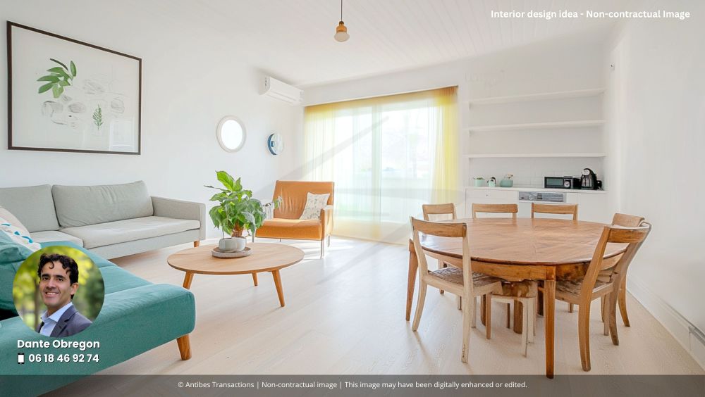 Interior design idea for the living/dining room