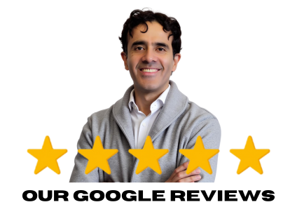 testimonials from clients on our Google business page
