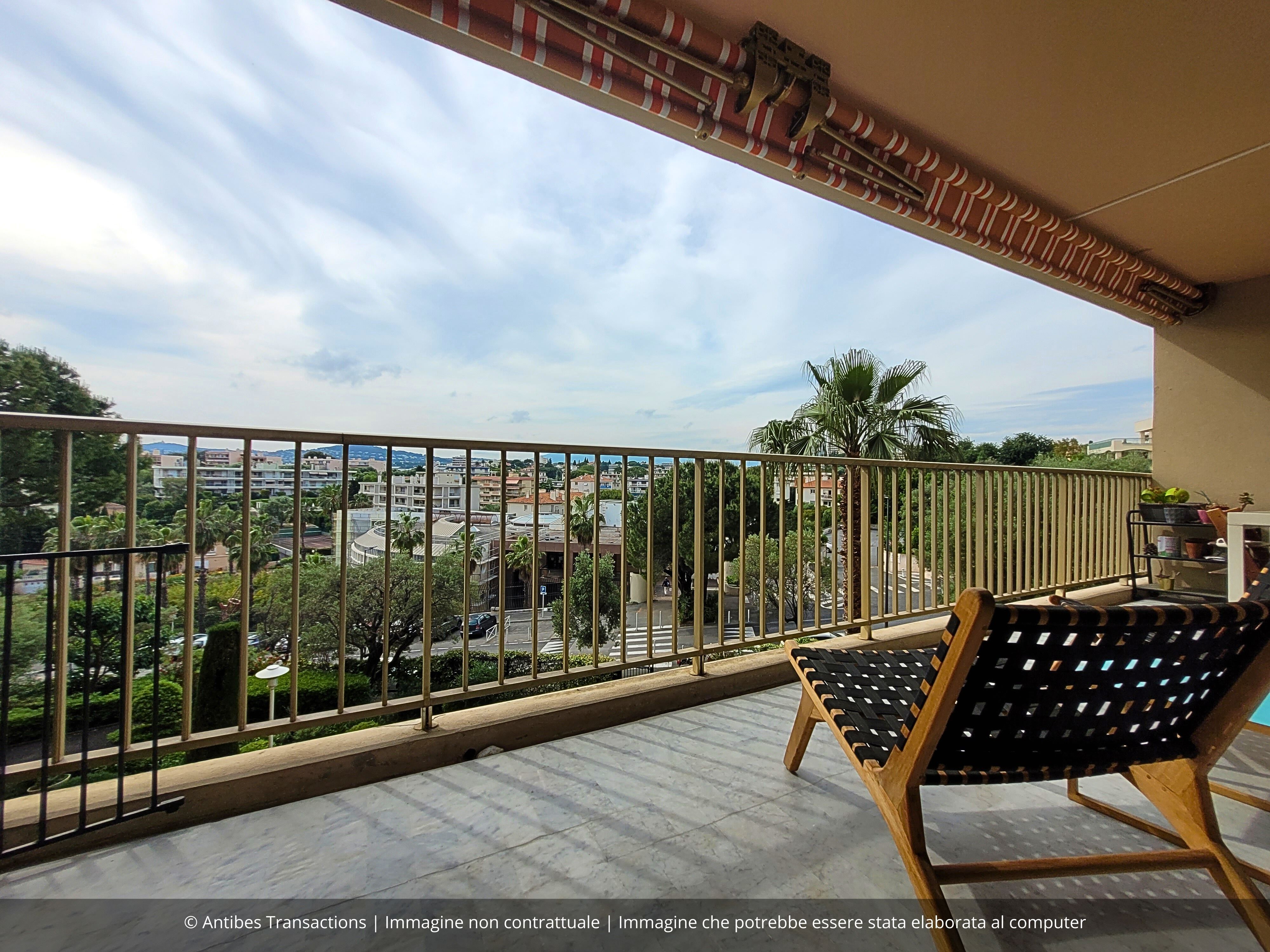 Vista del balcone dell'appartamento