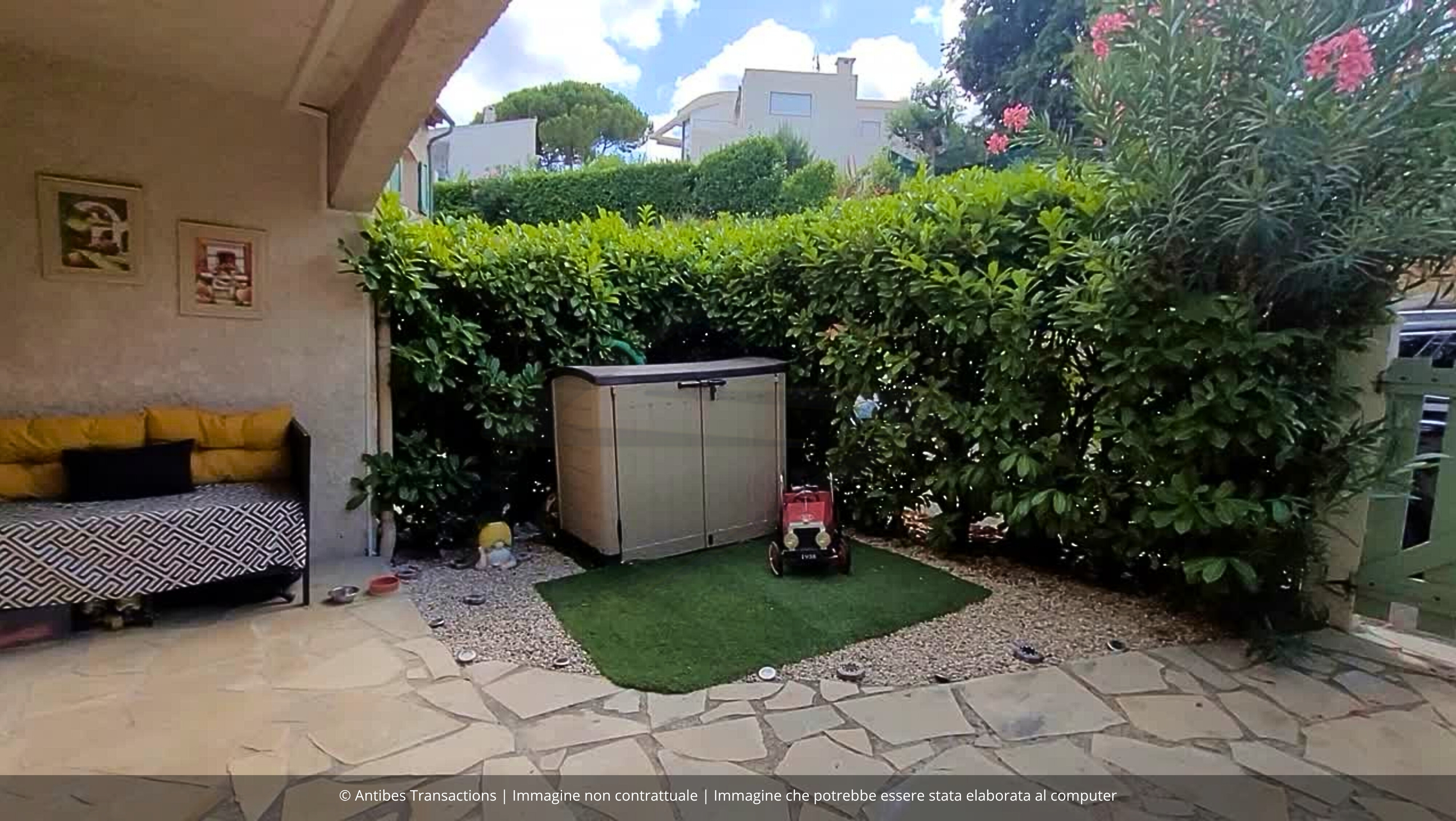 vista dell’accesso alla casa