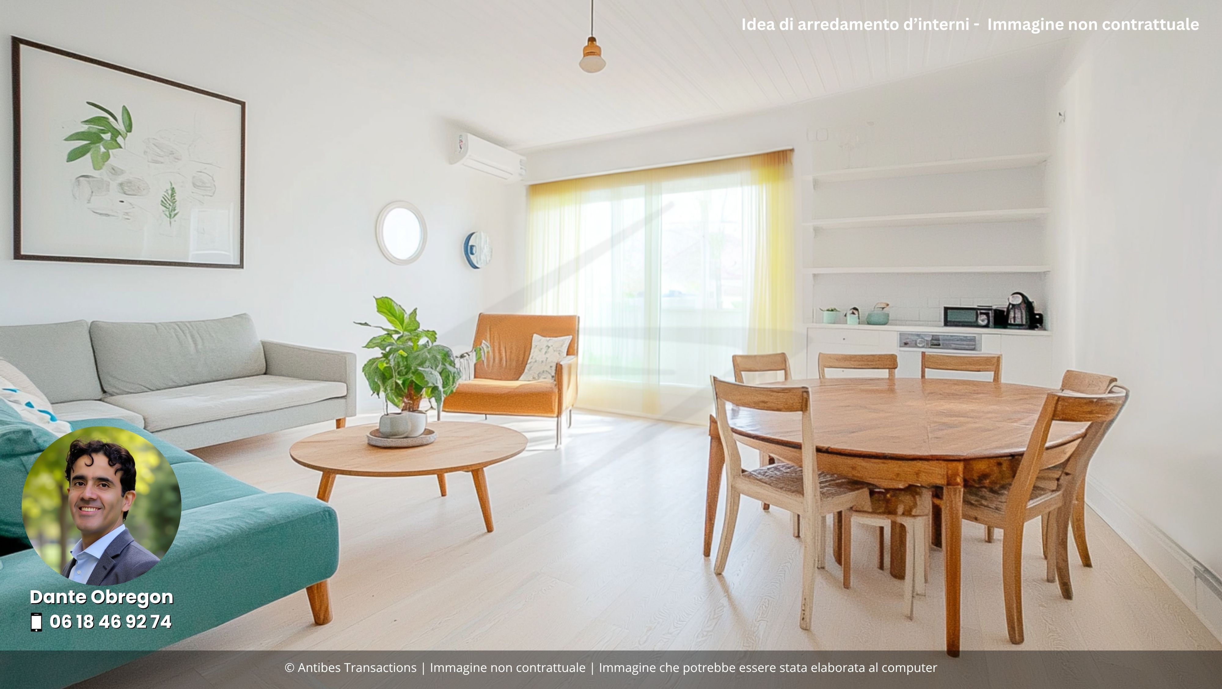 Idea di arredamento d’interni per il soggiorno/sala da pranzo
