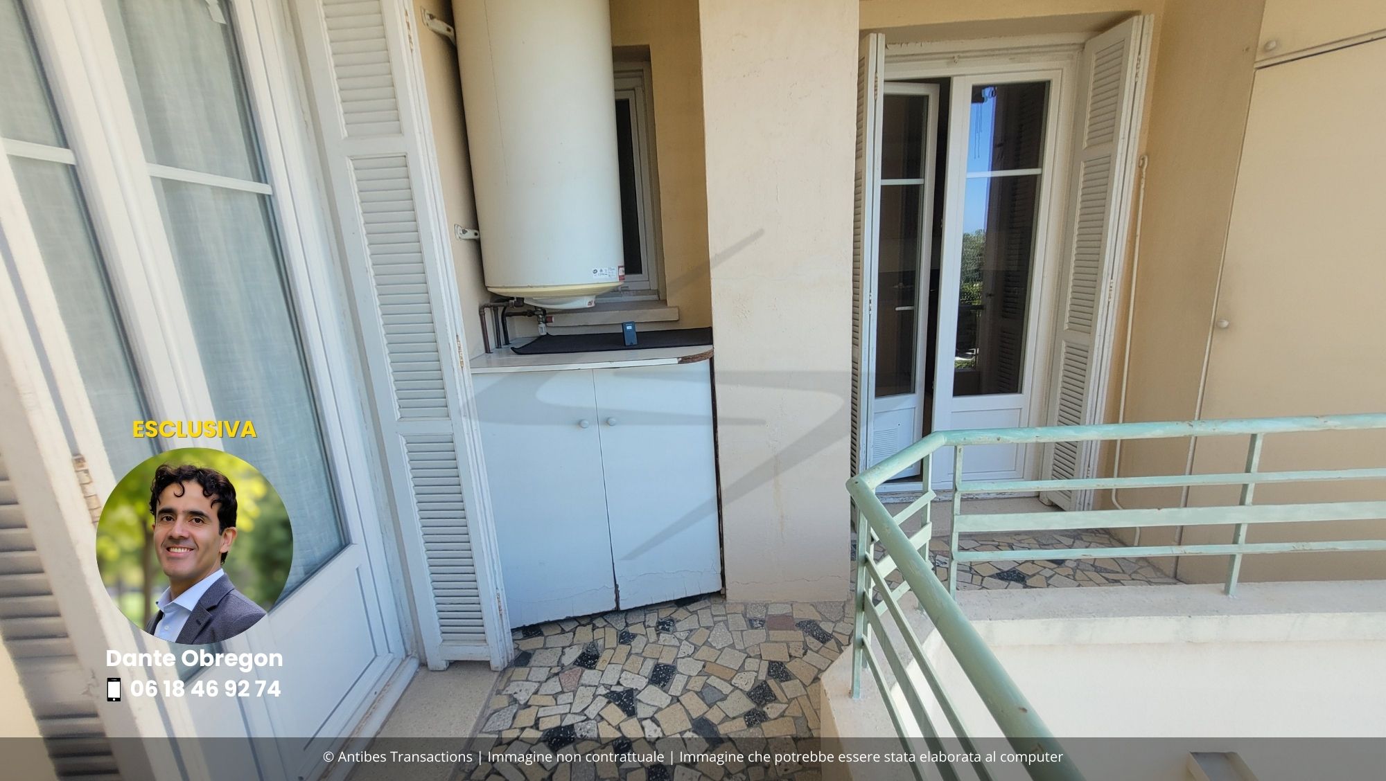 Vista del balcone della camera