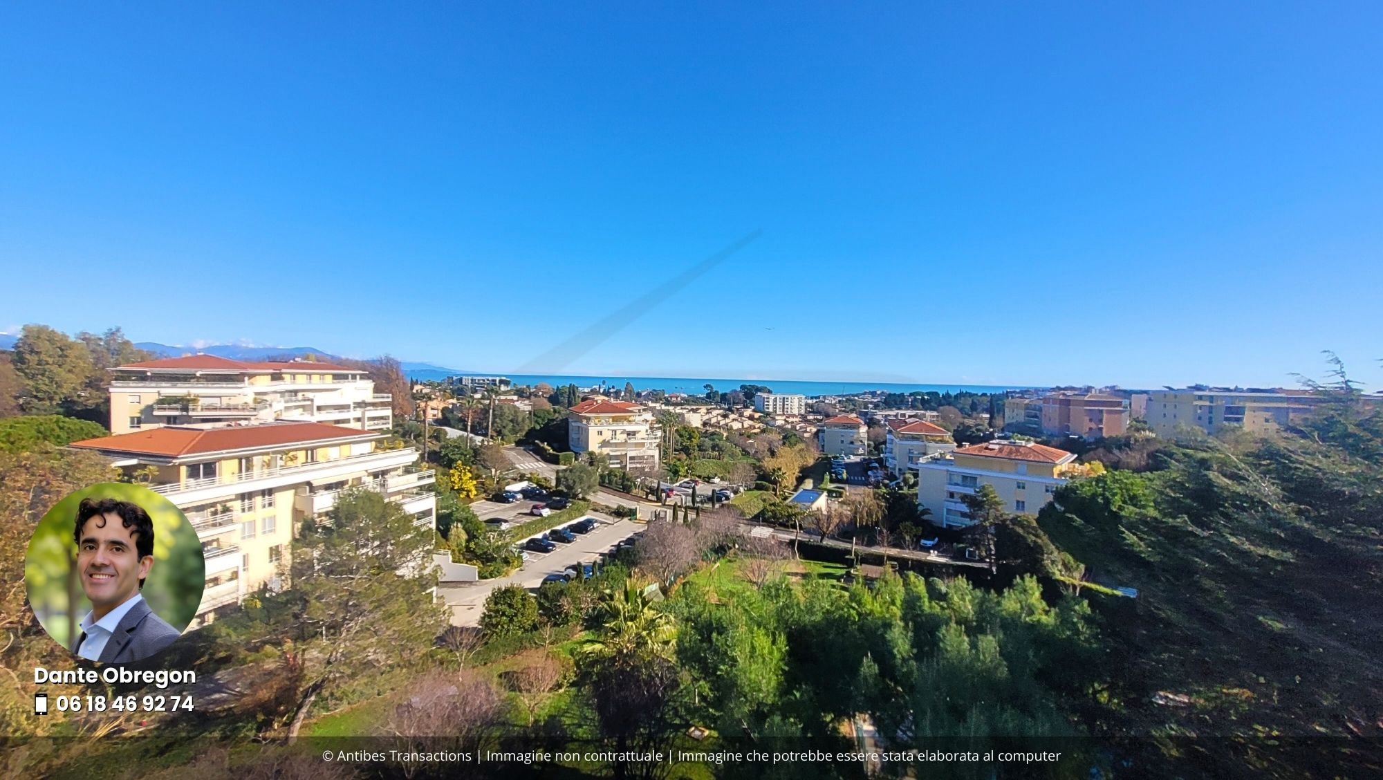 Vista aperta dal balcone del soggiorno