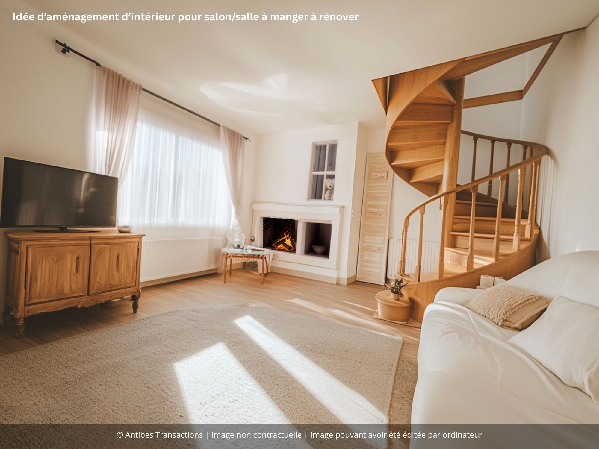 idée d’aménagement d’intérieur pour salon/salle à manger à rénover