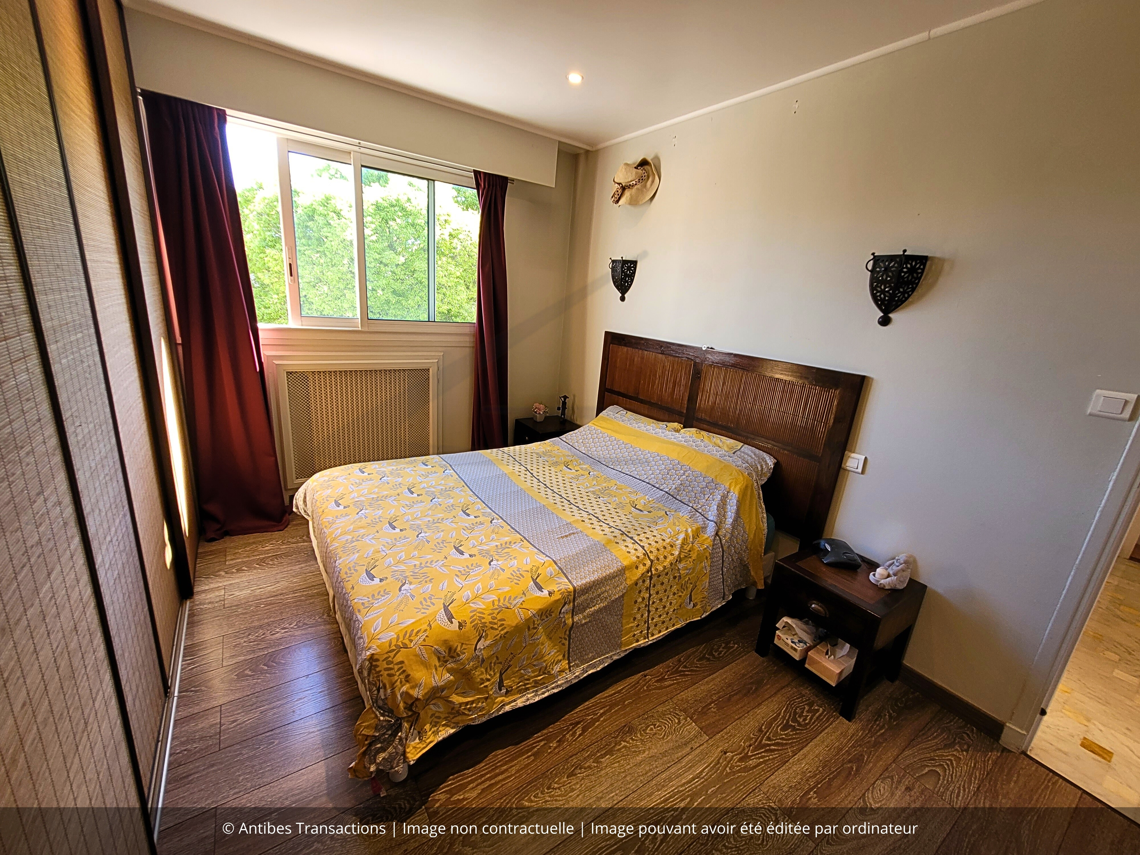 vue de la chambre numéro 2 de l'appartement