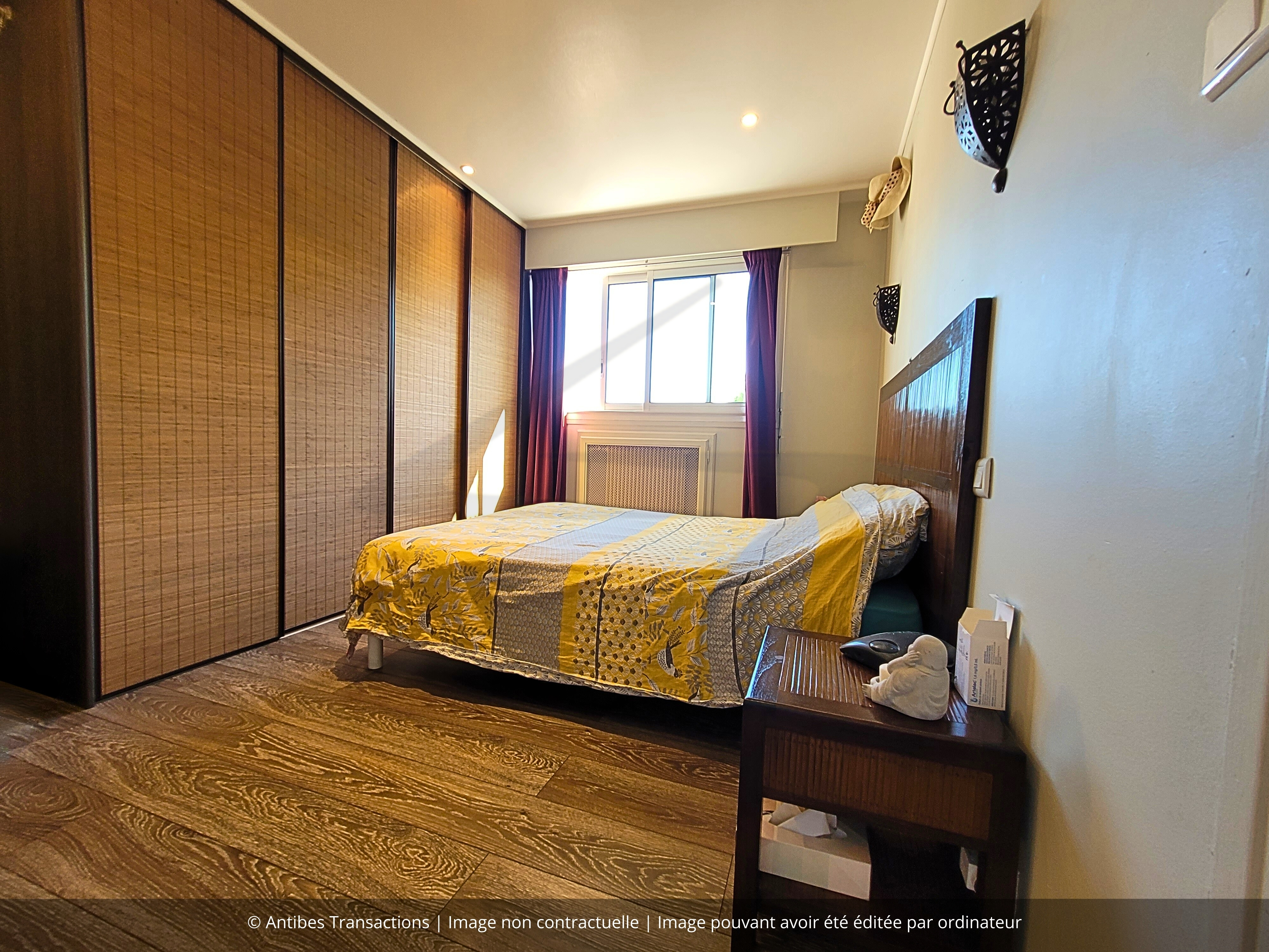 vue de la chambre numéro 2 de l'appartement