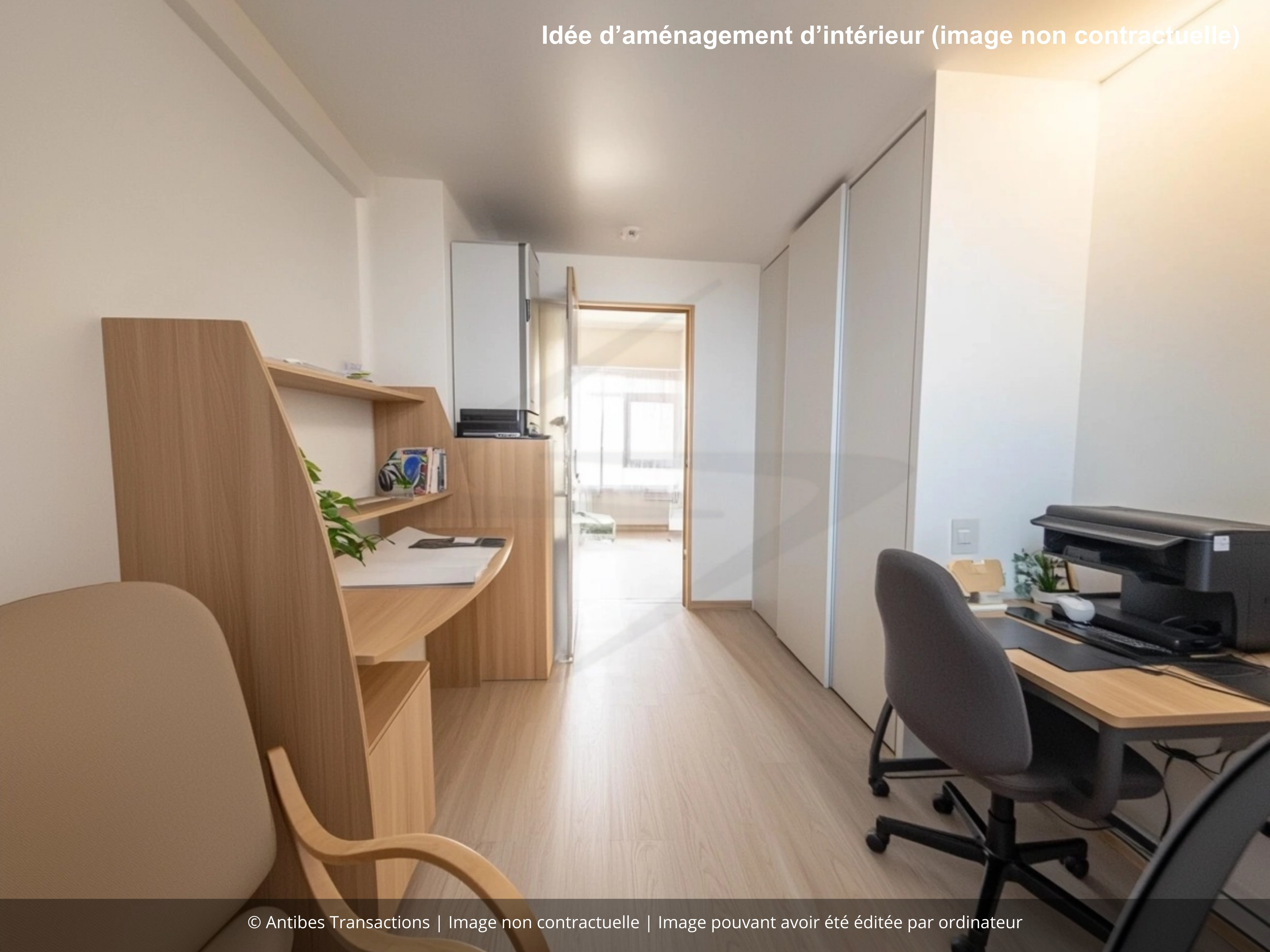 Idée d’aménagement d’intérieur de la chambre numéro 1, image non contractuelle