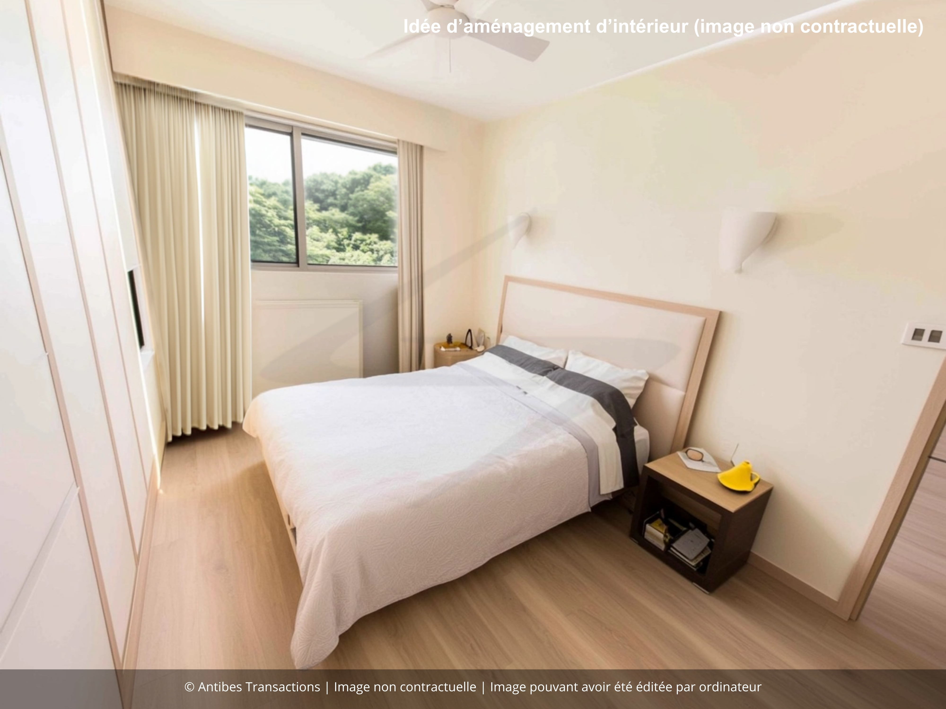 Idée d’aménagement d’intérieur de la chambre numéro 2, image non contractuelle