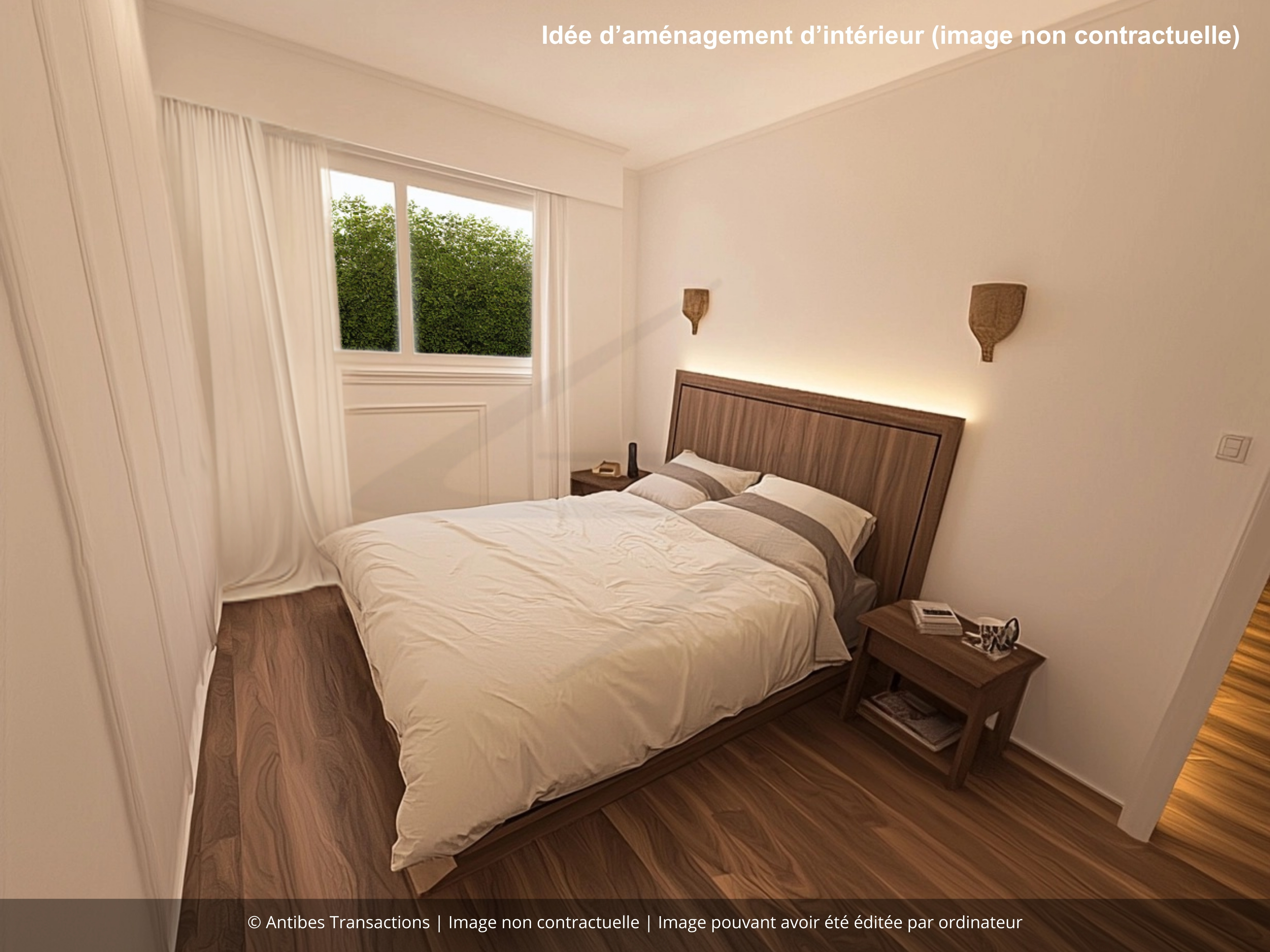Idée d’aménagement d’intérieur de la chambre numéro 2, image non contractuelle
