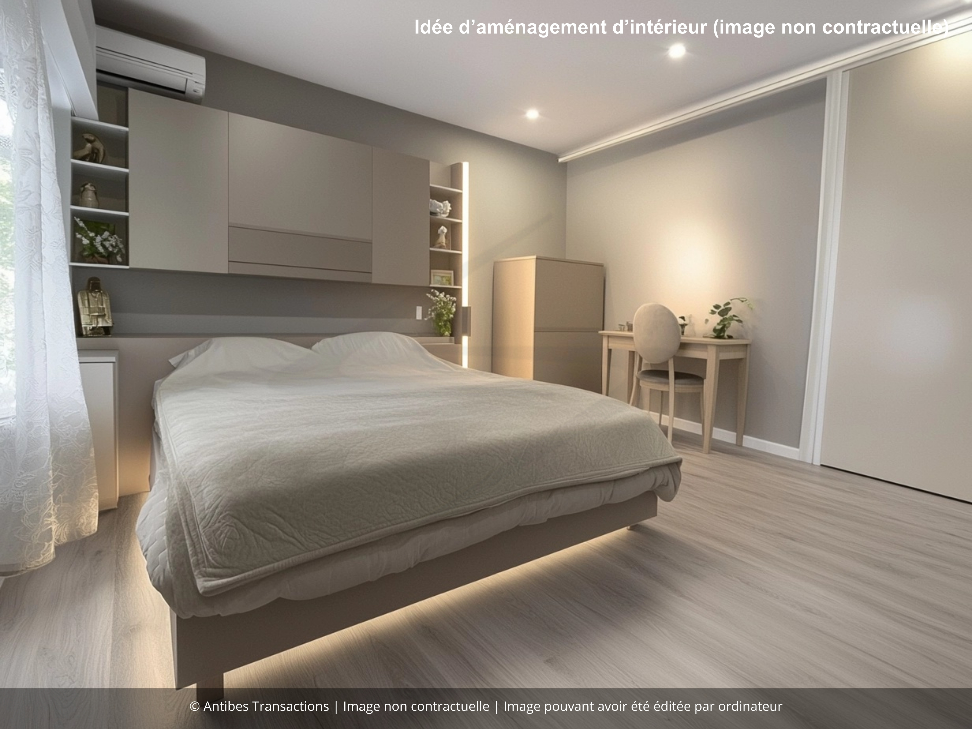 Idée d’aménagement d’intérieur de la chambre numéro 3, image non contractuelle
