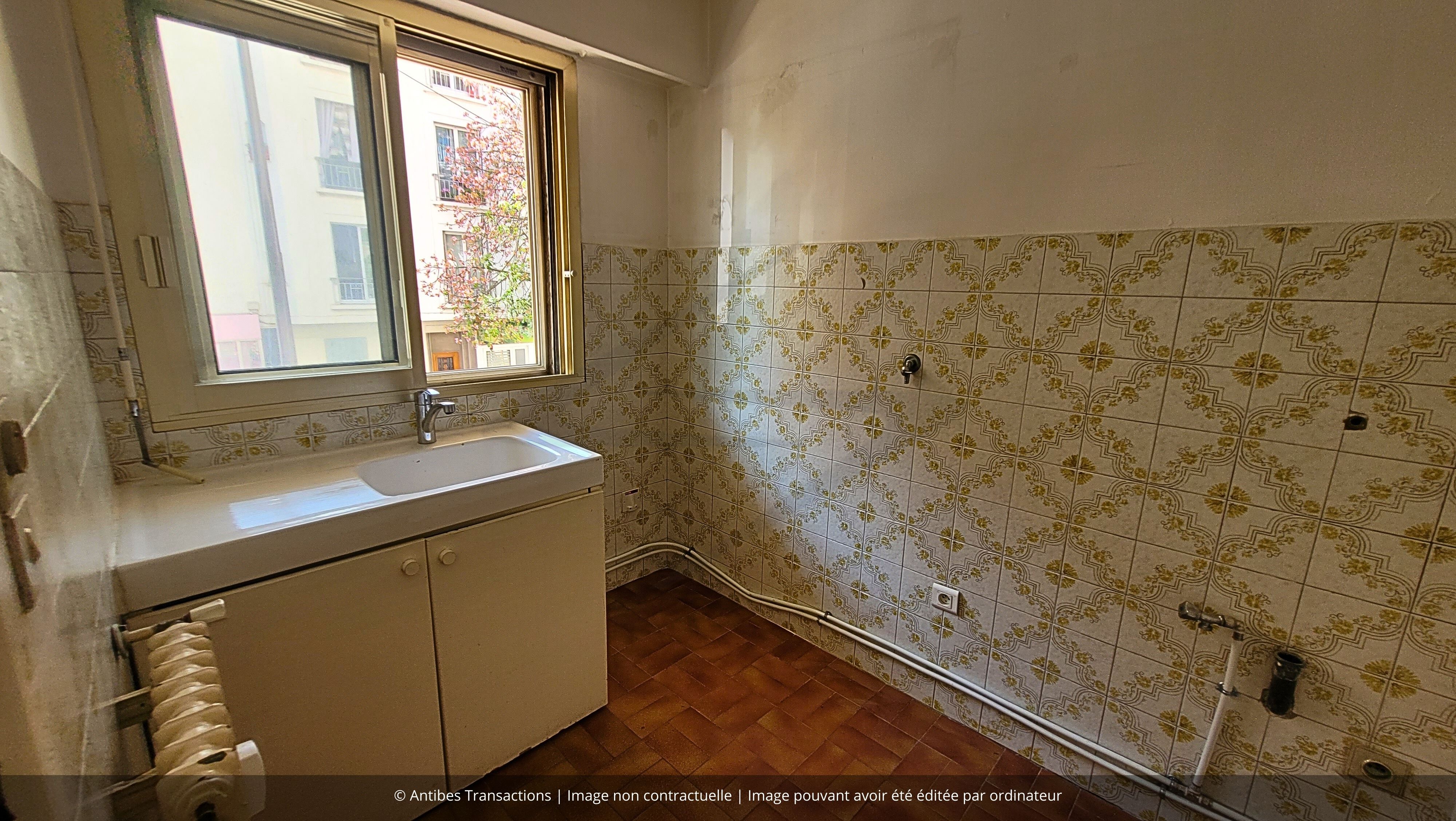 Vue de la cuisine de l'appartement