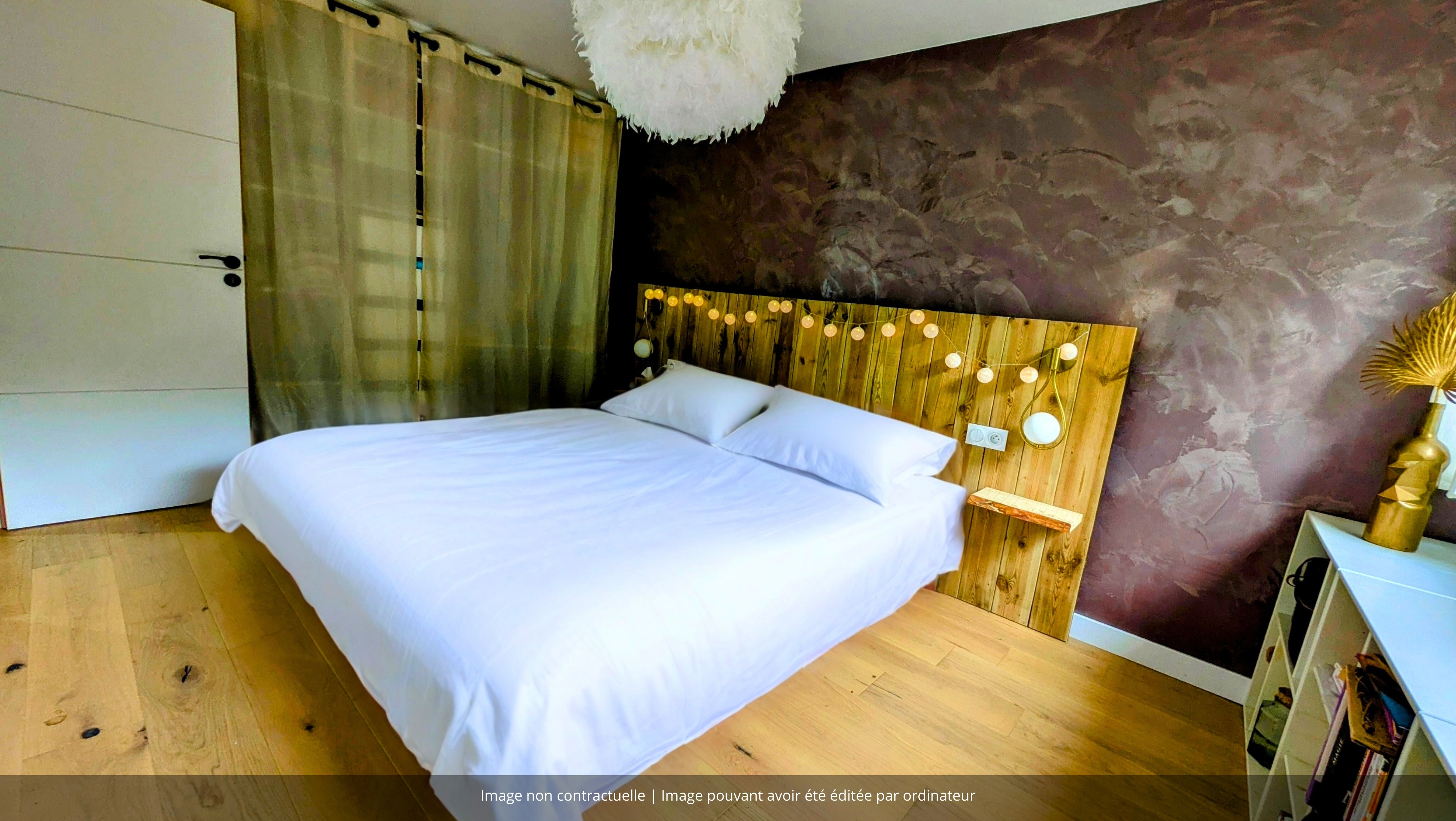 Chambre principale de l'appartement